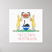 Western Australien Wappen Leinwanddruck (Vorderseite)