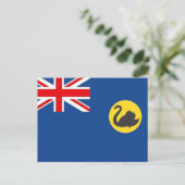Western Australische Flagge Postkarte (Stehend Vorderseite)