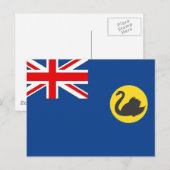 Western Australische Flagge Postkarte (Vorne/Hinten)
