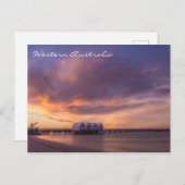 Western Australischer Sonnenuntergang Postkarte (Vorne/Hinten)