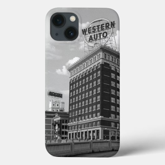 Western-Auto-halbes Zylinder-Gebäude Case-Mate iPhone Hülle (Rückseite)