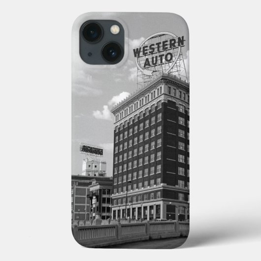 Western-Auto-halbes Zylinder-Gebäude Case-Mate iPhone Hülle (Rückseite)