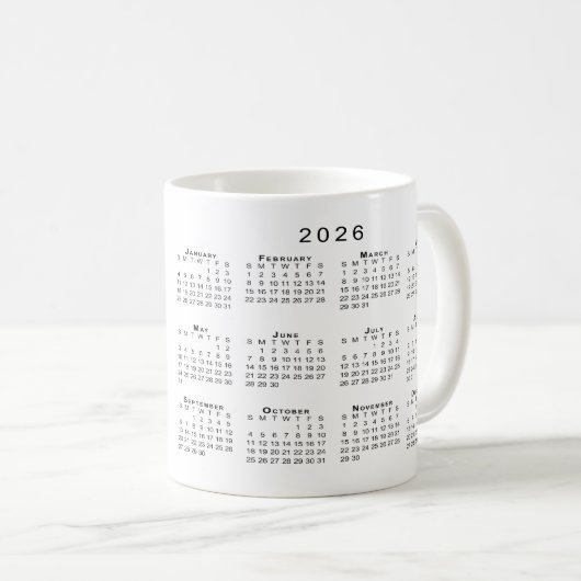 Western Auto Kurves Gebäude 2026 Kalender Kaffeetasse (VorderseiteRechts)