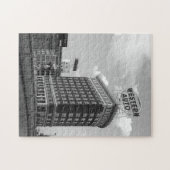 Western Auto Signieren Schwarz & Weiß Architektur Puzzle (Horizontal)