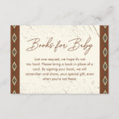 Western Aztec, rustikale Bücher für Baby Begleitkarte (Vorderseite)