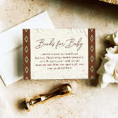 Western Aztec, rustikale Bücher für Baby Begleitkarte