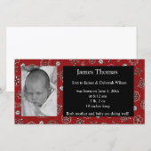 Western Baby Birth Ankündigung (Vorne/Hinten)