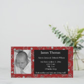 Western Baby Birth Ankündigung (Stehend Vorderseite)