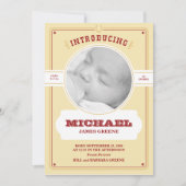 Western Baby Foto Ankündigung (Vorderseite)