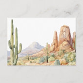 Western Baby Shower Thank You Card Begleitkarte (Rückseite)