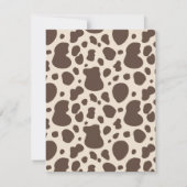 Western Babydusche Danke Karte | Cowboy-Dusche (Rückseite)