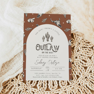 Western Babydusche Einladung