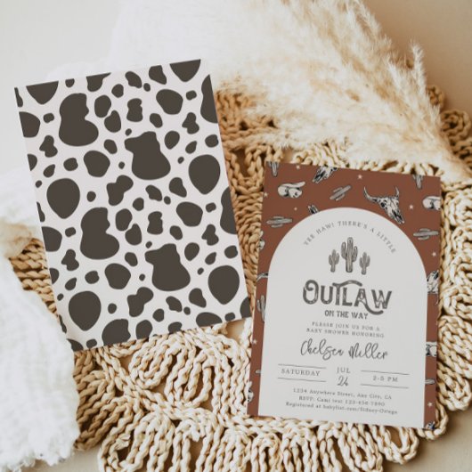 Western Babydusche Einladung