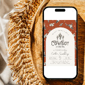 Western Babydusche Einladung