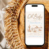 Western Babydusche Einladung