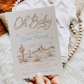 Western Babydusche Einladung