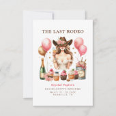 Western Bachelorette Einladung (Vorderseite)