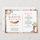 Western Bachelorette mit Einladung (Vorderseite)