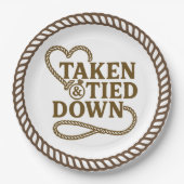 Western Bachelorette Pappteller (Vorderseite)