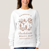 Western Bachelorette Retro Minimalistisch Bridesma Sweatshirt (Vorderseite)