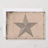 Western Barbed Wire Bridal Dusche Einladung (Rückseite)