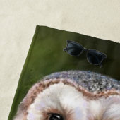 Western Barn Owl Beach Handtuch - Malerei (Beispiel)