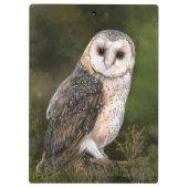 Western Barn Owl Clipboard Klemmbrett (Rückseite)