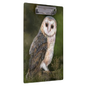 Western Barn Owl Clipboard Klemmbrett (Rechts)