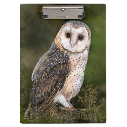 Western Barn Owl Clipboard Klemmbrett (Vorderseite)