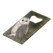 Western Barn Owl Flaschenöffner (Rückseite Schrägansicht)