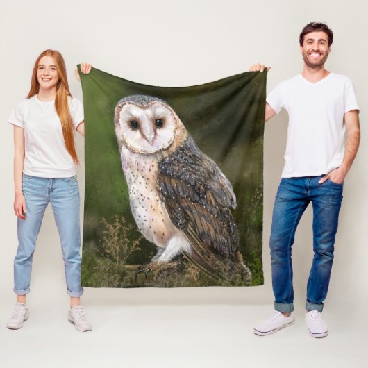 Western Barn Owl Fleece Blanket (Beispiel)