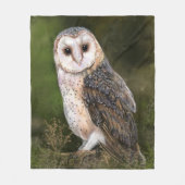 Western Barn Owl Fleece Blanket (Vorderseite)