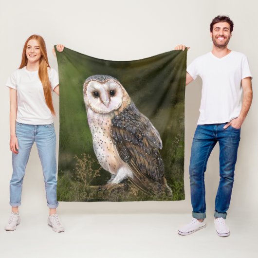 Western Barn Owl Fleece Blanket (Beispiel)