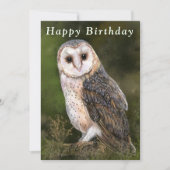 Western Barn Owl - Happy Birthday (Vorderseite)