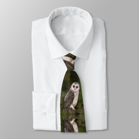 Western Barn Owl Neck Tie Krawatte (Gebunden)