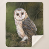 Western Barn Owl Sherpa Blanket Sherpadecke (Vorderseite)