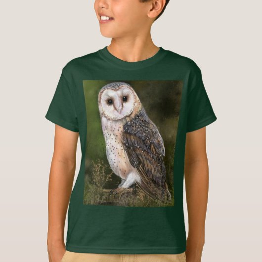 Western Barn Owl T - Shirt (Vorderseite)