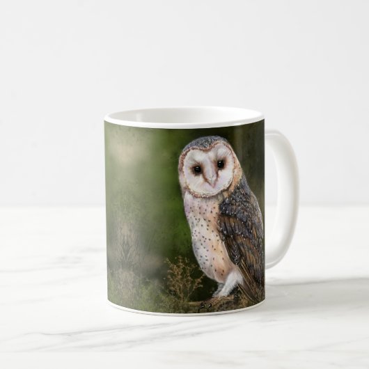 Western Barn Owl Tasse - Modern (VorderseiteRechts)
