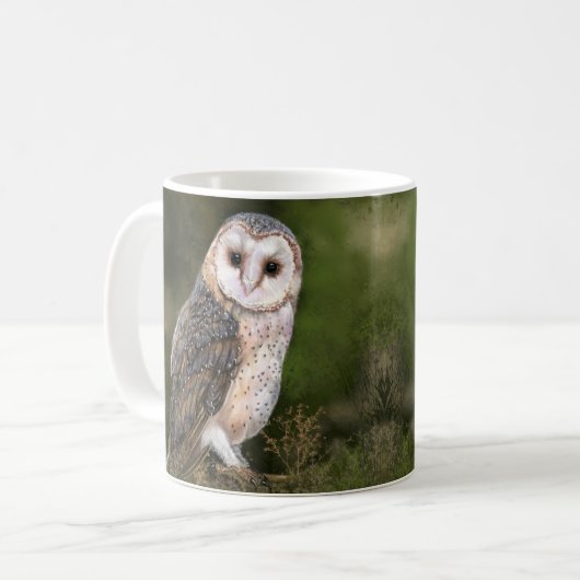 Western Barn Owl Tasse - Modern (Vorderseite Links)
