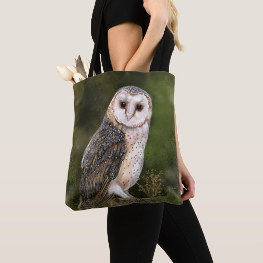 Western Barn Owl Totbeutel Tasche (Von Nahem)