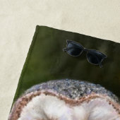 Western Barn Owl - Wasserfarbenmalerei Art Strandtuch (Beispiel)