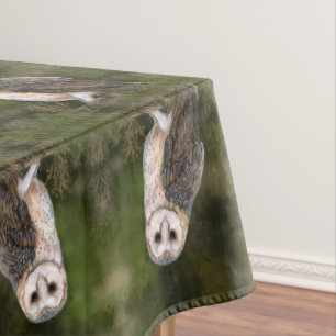 Western Barn Owl - Wasserfarbenmalerei Art Tischdecke