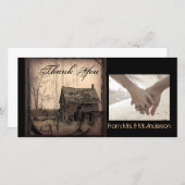 Western-Bauernhof Dankeskarte (Vorne/Hinten)