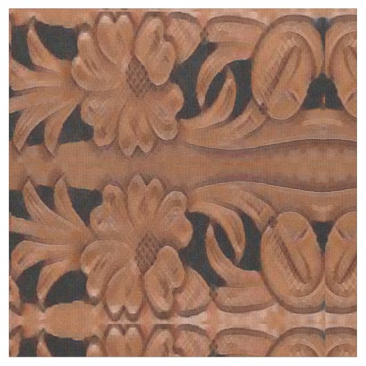 Western bearbeitete lederner Gurt-Druck-Gewebe Stoff (Nahaufnahme)