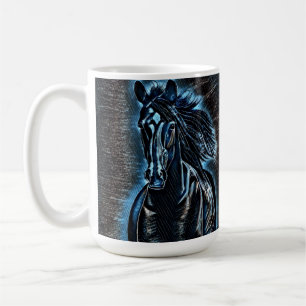 Western Beauty Wild Mustang Blue Tones Kaffeetasse