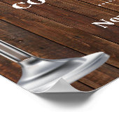 Western Begrüßungsblasen & Brause Paare Dusche Poster (Ecke)