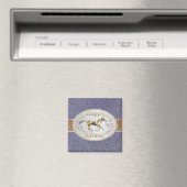 Western Belt and Buckle On denim Happy Birthday Magnet (In Situ (Geschirrspüler))