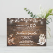 Western bevor ich Country Boots Paare Dusche zu tu Einladung (Stehend Vorderseite)