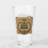 Western-Bierglas Glas (Rückseite)