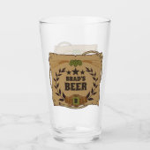Western-Bierglas Glas (Vorderseite)